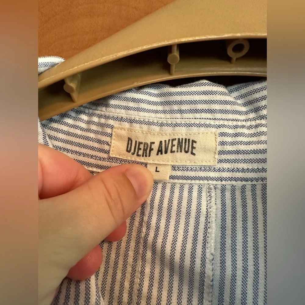Djerf Avenue - Breezy Shirt Blue Stripe - Picture 5 of 5
